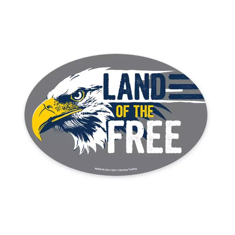 asgbox.pl - Owalny magnes - LAND OF THE FREE