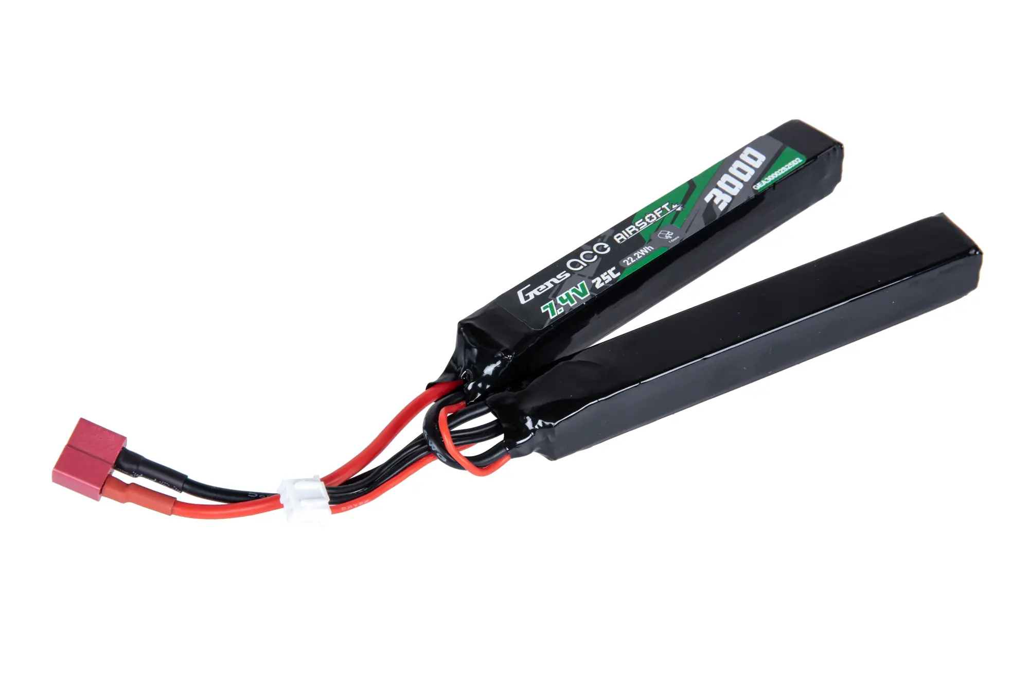 Akumulator Li-Po Gens Ace 25C 3000mAh 2S2P 7,4V Deans 2 modułowy GEN-06-040880-00 asgbox.pl asgbox.pl - Akumulator Li-Po Gens Ace 25C 3000mAh 2S2P 7