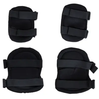 asgbox.pl - Zestaw ochraniaczy na kolana i łokcie Wosport PA-07 Czarny
