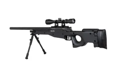 Replika karabinu snajperskiego Specna Arms SA-S11 EDGE™ z lunetą i dwójnogiem Czarna - obrazek 3