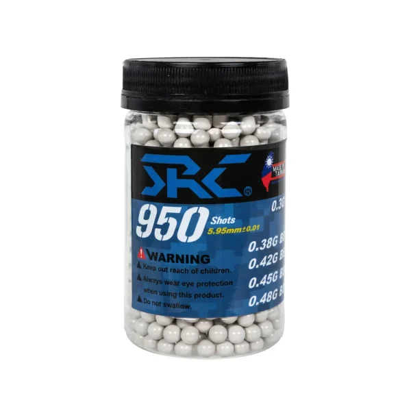 asgbox.pl - Kulki SRC 0.4g butelka 950 sztuk Białe