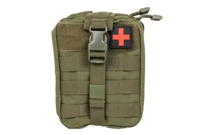 Apteczka zrywana Molle z naszywką Medyk GFC Tactical Oliwkowa - obrazek 3