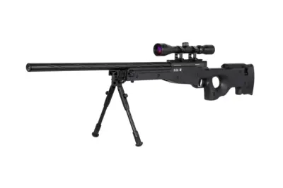 Replika karabinu snajperskiego Specna Arms SA-S11 EDGE™ z lunetą i dwójnogiem Czarna - obrazek 4