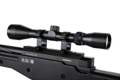 Replika karabinu snajperskiego Specna Arms SA-S11 EDGE™ z lunetą i dwójnogiem Czarna - obrazek 5
