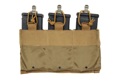 Potrójna wkładka taktyczna na magazynki 7.62 mm Wosport Coyote Brown - obrazek 3