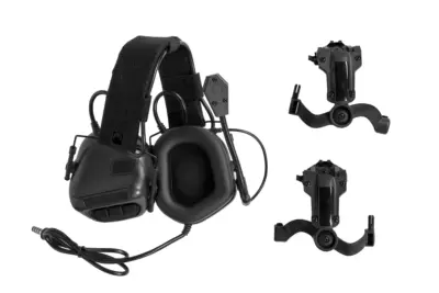 Taktyczne słuchawki Gen. 5 Wosport HD-19 Czarne - obrazek 3