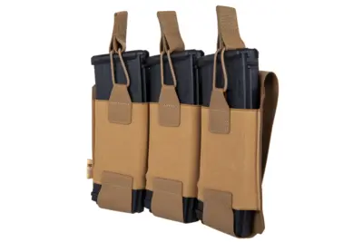 M-Tac Ładownica elastyczna na 3 magazynki Elite Laser Cut Coyote Brown - obrazek 4