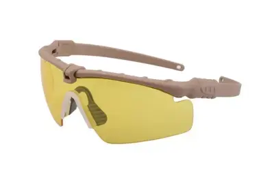 Okulary Tactical - Tan / Żółty - obrazek 2