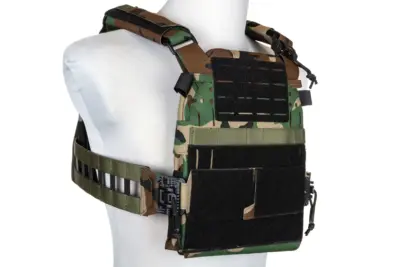 Kamizelka Taktyczna typu Plate Carrier Specna Arms Tactical QR III Woodland - obrazek 4