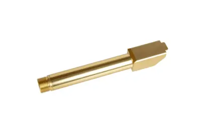 Non-Recoiling "2 Way Fixed" Outer Barrel for Umarex Glock 17 Replicas - Gold - obrazek 2