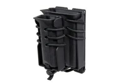 Ładownica na 2 magazynki M4/M16 i 9mm Wosport Urban Assault Quick Pull Czarny - obrazek 3