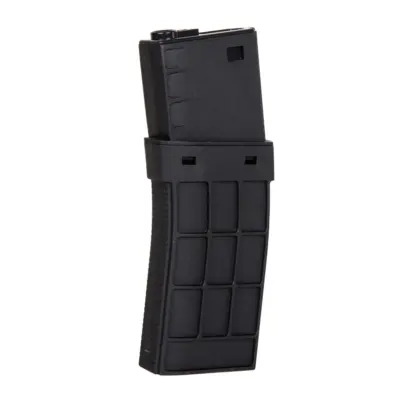 asgbox.pl - Magazynek typu Hi-Cap do replik M4 na 450 kulek - Czarny