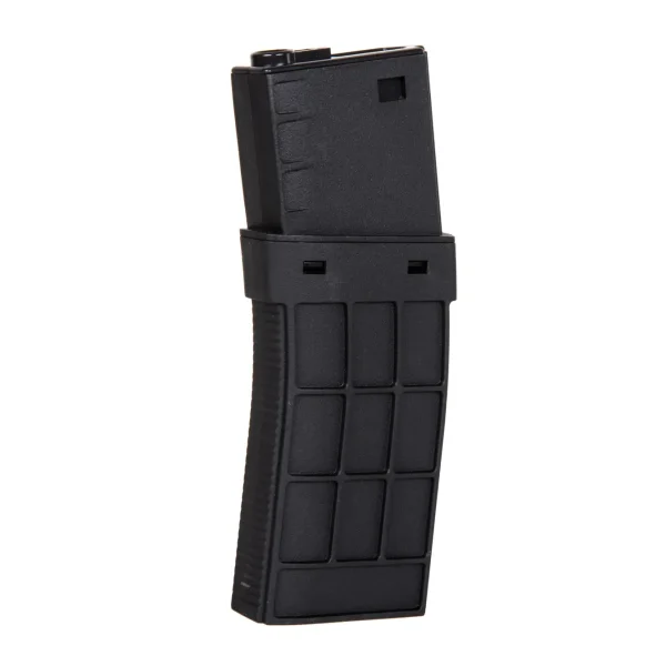 asgbox.pl - Magazynek typu Hi-Cap do replik M4 na 450 kulek - Czarny