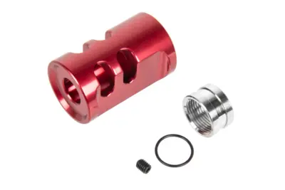 asgbox.pl - Kompensator typu A TTI Airsoft do replik AAP01 14mm CCW Czerwony