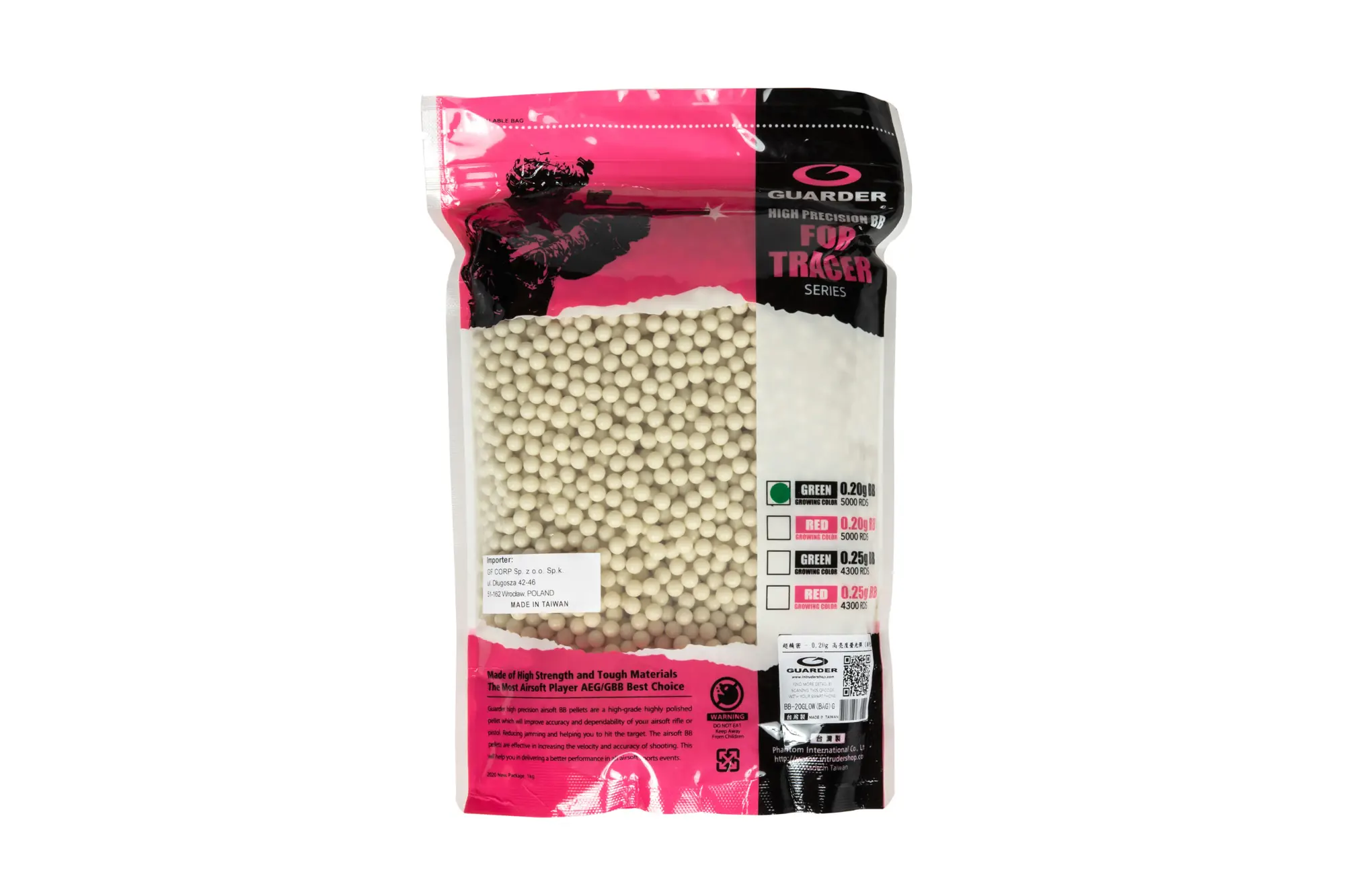 Zielone kulki fluorescencyjne 0,20g - 5000szt OD-G-GUA-16-034663-00 asgbox.pl asgbox.pl - Zielone kulki fluorescencyjne 0