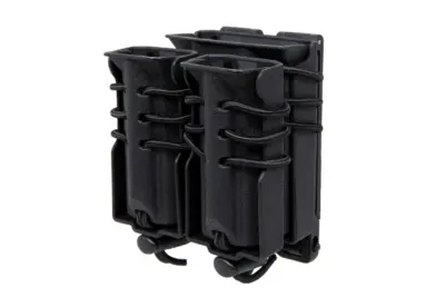 Ładownica na 2 magazynki 9mm i magazynek M4/M16 Wosport Urban Assault Quick Pull Czarny - obrazek 3