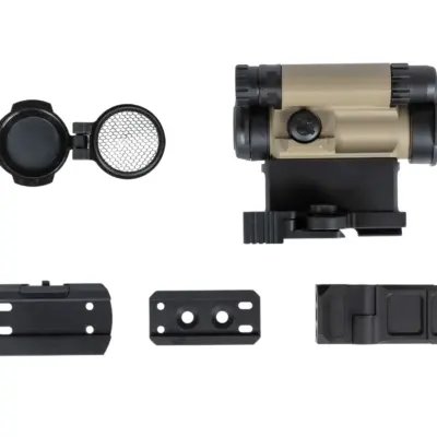 Kolimator JJ Airsoft M5 z 3 montażami Tan JJA-10-046580-00 asgbox.pl Kolimator JJ Airsoft M5 z 3 montażami Tan JJA-10-046580-00 asgbox.pl