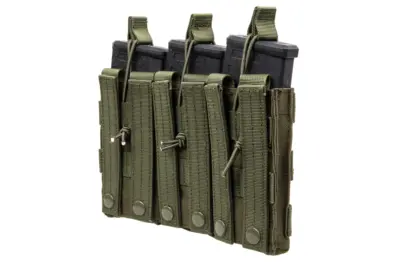 Potrójna ładownica typu Open na magazynki M4/M16 Specna Arms Oliwkowa - obrazek 3