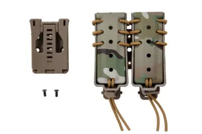Ładownica na 2 magazynki 9mm Wosport Urban Assault Long Quick Pull MC - obrazek 4