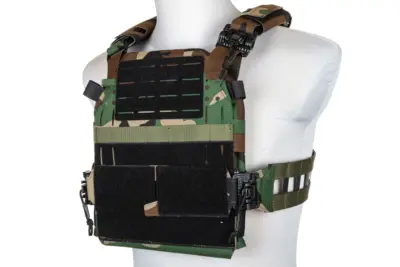 Kamizelka Taktyczna typu Plate Carrier Specna Arms Tactical QR III Woodland - obrazek 5