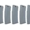 Zestaw 5 sztuk polimerowych magazynków mid-cap 120 kulek Specna Arms Szary OD-G-SPE-05-046335-00 asgbox.pl