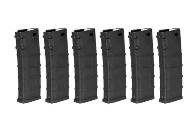 Zestaw 6 magazynków Real-cap do replik M4/M16 - Czarny - obrazek 3