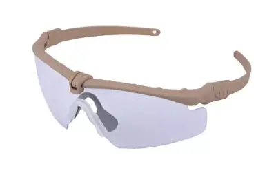 Okulary Tactical - Tan/ Przeźroczyste - obrazek 3