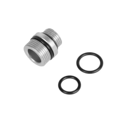 asgbox.pl - Adapter do tłumików z 11mm CW na 14mm CCW PCU Srebrny