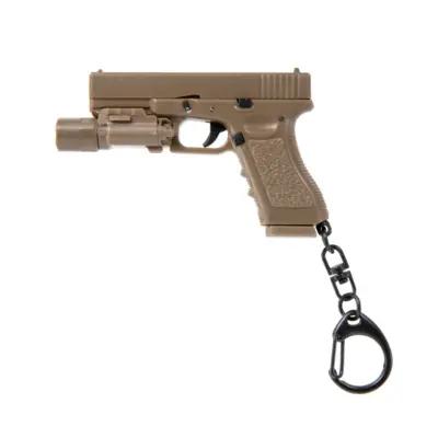 asgbox.pl - Breloczek Wosport Pistolet z latarką Tan