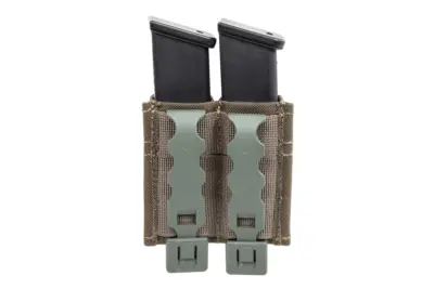 Podwójna ładownica na magazynki pistoletowe Wosport Ranger Green - obrazek 2