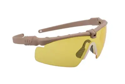 Okulary Tactical - Tan / Żółty - obrazek 3