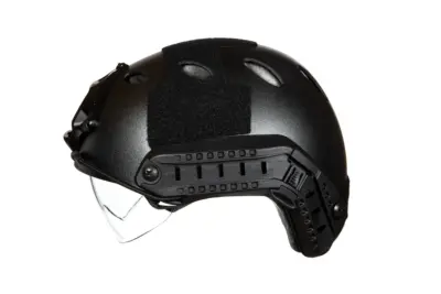 Replika Hełmu X-Shield PJ z goglami - Czarny - obrazek 5