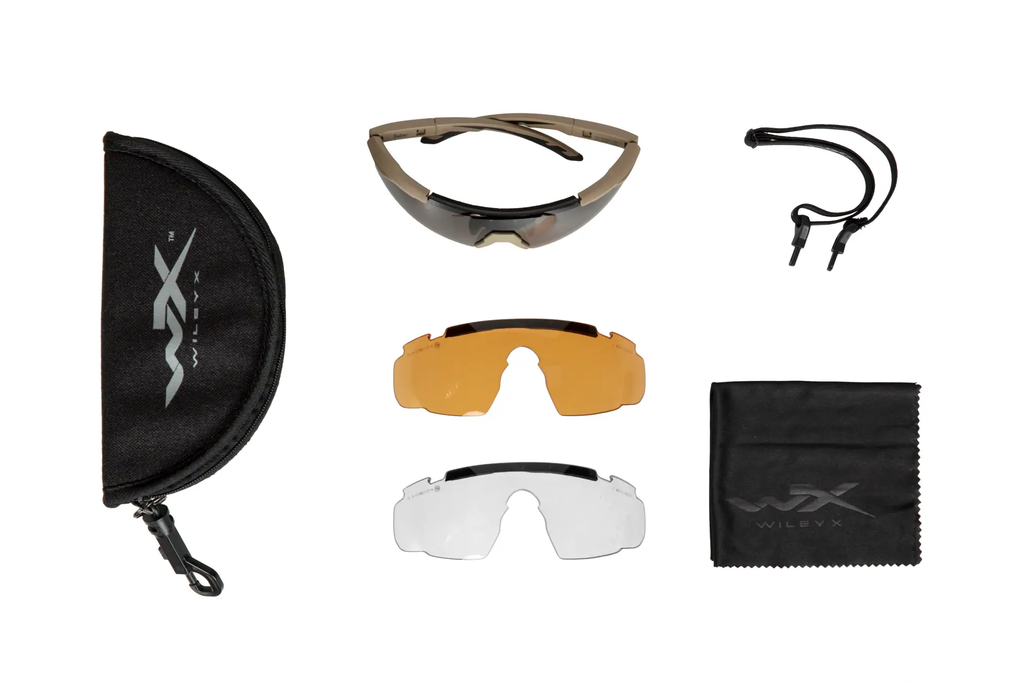 Okulary Wiley X® SABER ADV Matte Tan - Smoke Grey / Clear / Light Rust OD-G-WIL-41-034688-00 asgbox.pl Okulary Wiley X® SABER ADV Matte Tan - Smoke Grey / Clear / Light Rust - obrazek 5