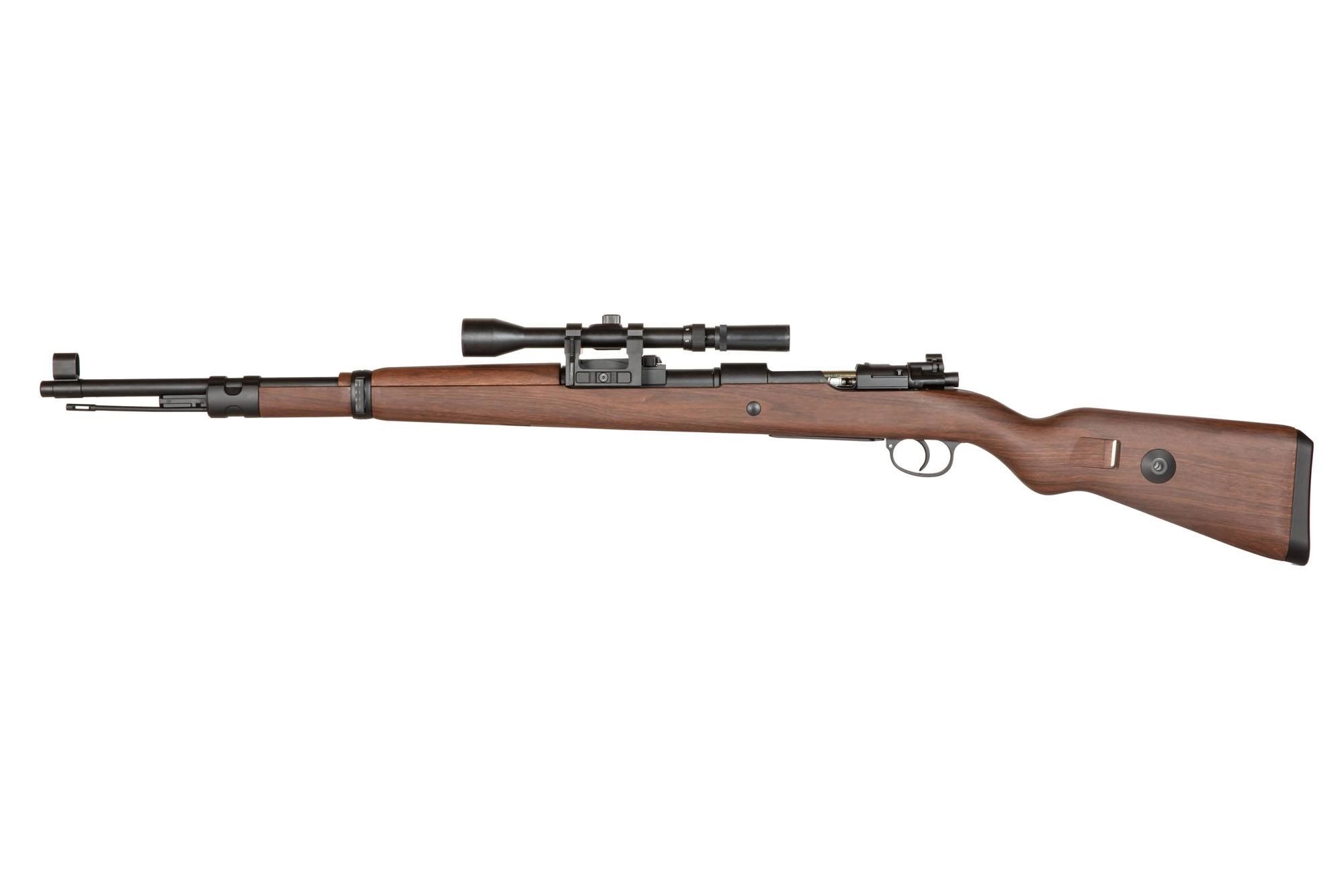 Replika karabinu Kar98k (sprężynowa) - wersja polimerowa + Luneta OD-G-DBY-03-031927-00 asgbox.pl Replika karabinu Kar98k (sprężynowa) - wersja polimerowa + Luneta - obrazek 5