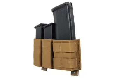 Podwójna ładownica na magazynki Wosport Combo Coyote Brown - obrazek 2