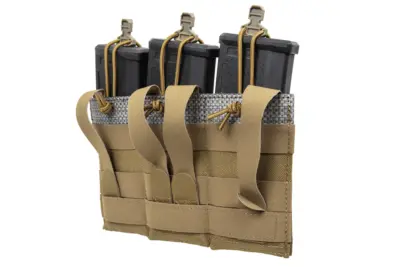 Potrójna ładownica Wosport  na magazynki karabinowe Coyote Brown - obrazek 3