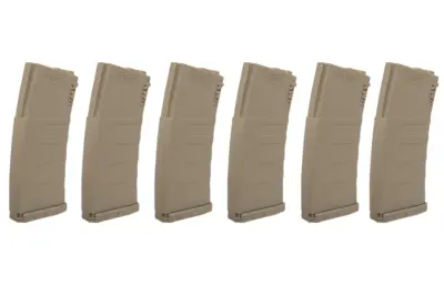 Zestaw 6 magazynków Mid-cap KWA na 120 kulek do replik M4/M16 Dark Earth - obrazek 3