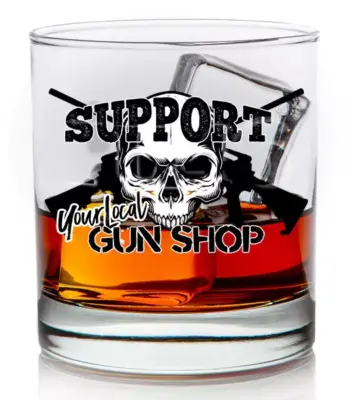 Szklanka do whisky - Support your local gun shop - obrazek 2