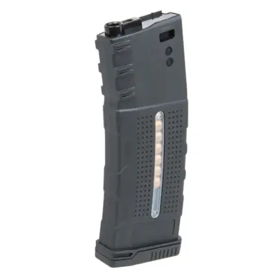 Alternative view of Magazynek Polimerowy Mid-Cap na 150 kulek Tornado z atrapami naboi do replik M4/M16 Czarny