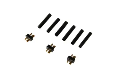 Zestaw 3 wtyków Mini Deans/T-connect (Męski) - obrazek 2