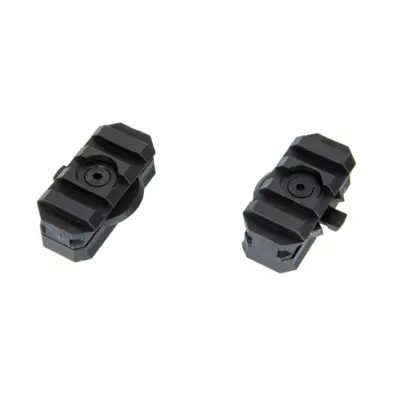 Zestaw 2 obrotowych szyn RIS do hełmu - czarny UTT-21-032048-00 asgbox.pl