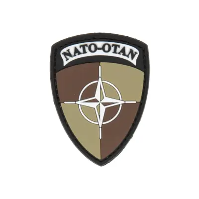 asgbox.pl - Naszywka PVC -  Tarcza NATO - Pustynny