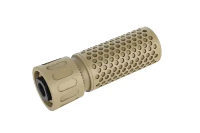 Zestaw replika tłumika dźwięku QD CQB 5KU z repliką tłumika płomienia QD Tan - obrazek 3