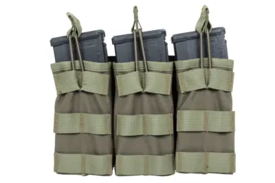 Potrójna ładownica typu Open na magazynki  M4/M16 Specna Arms Tactical Oliwkowa - obrazek 4