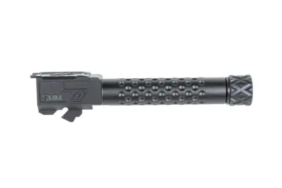 Aluminiowa lufa zewnętrzna 5KU do replik Umarex G19 GBB Czarna - obrazek 3