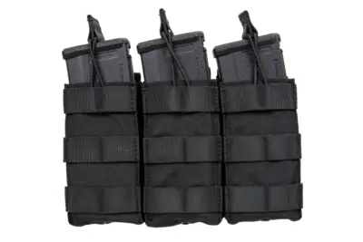 Potrójna ładownica typu Open na magazynki  M4/M16 Specna Arms Czarna - obrazek 4