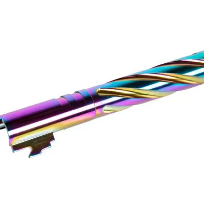 Aluminiowa lufa zewnętrzna LA Capa Customs TORNADO do replik TM Hi-Capa 5.1 Tęczowa LAC-12-040965-00 asgbox.pl Aluminiowa lufa zewnętrzna LA Capa Customs TORNADO do replik TM Hi-Capa 5.1 Tęczowa LAC-12-040965-00 asgbox.pl