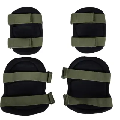 asgbox.pl - Zestaw ochraniaczy na kolana i łokcie Wosport PA-07 Oliwkowy