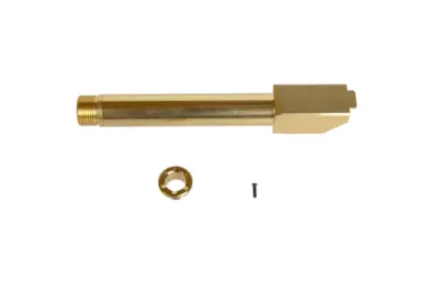 Non-Recoiling "2 Way Fixed" Outer Barrel for Umarex Glock 17 Replicas - Gold - obrazek 3