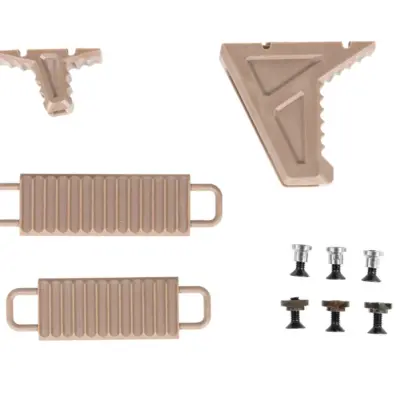 asgbox.pl - Chwyt przedni JJ Airsoft JA-1392 typu Hand Stop na Keymod/M-LOK Tan